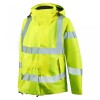 Leo Workwear Rosemoor Class 3 Hi-Vis Yellow Jacket with Expander